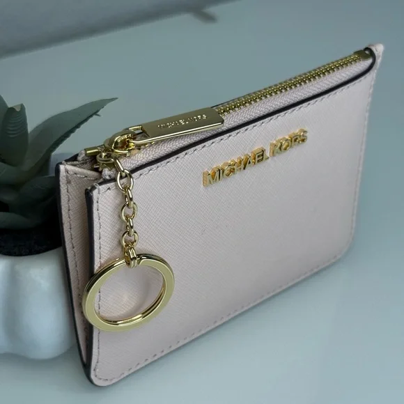 MICHAEL KORS Hamilton Small Satchel & Zip Coinpouch Set in Powder Blush NWT - Picture 11 of 15